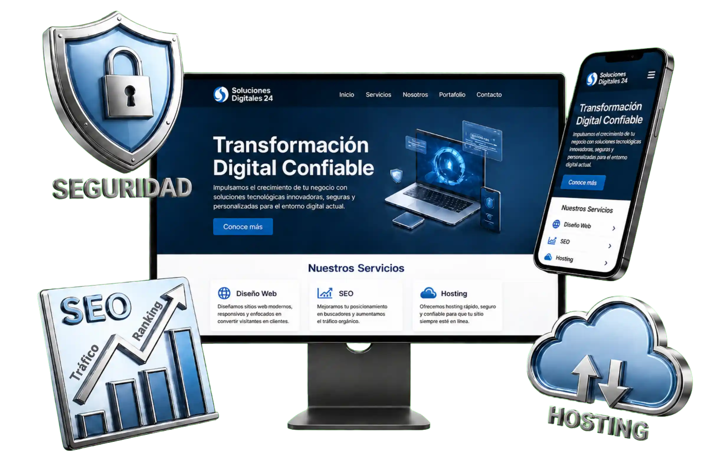 Servicios digitales en Bolivia de SAVANT TEC con diseño web, SEO, hosting y seguridad